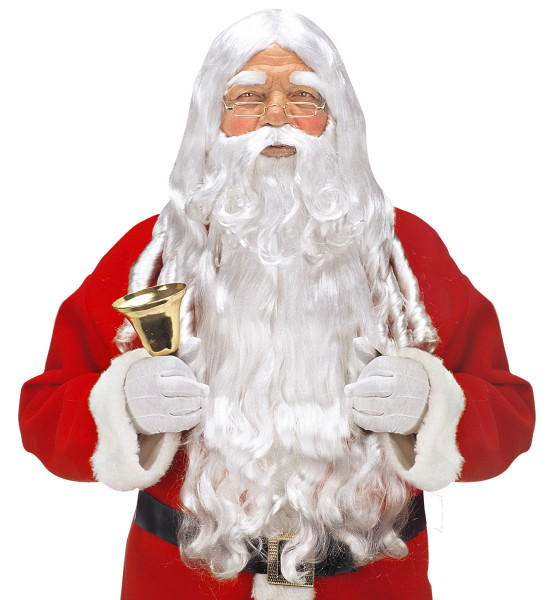 Paruka Santa Claus set s vousy, knírem a obočím (3)