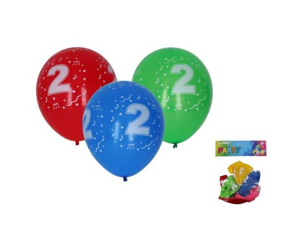 Balonky nafukovací 30 cm číslo
