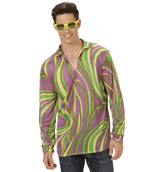 Košile Funky 70´s léta vel. M-L oranžová (3)