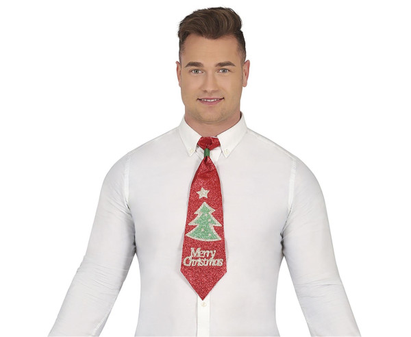 Vánoční kravata s motivem Vánoční stromek (5)
