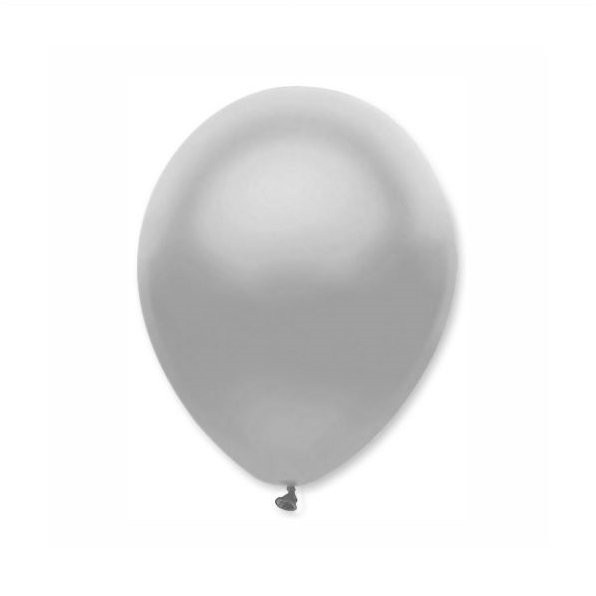 Balonky nafukovací stříbrné