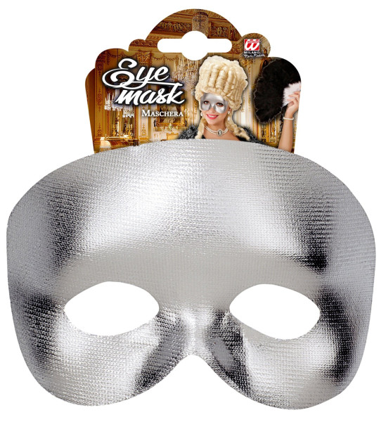 Maska Škraboška Fantom Stříbrná (6)