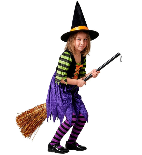 Dětský kostým sametová Čarodějnice vel. 110 (3-4 roky) (7)