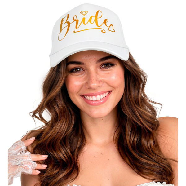 Kšiltovka Bride bílá – rozlučka se svobodou nevěsta (1)