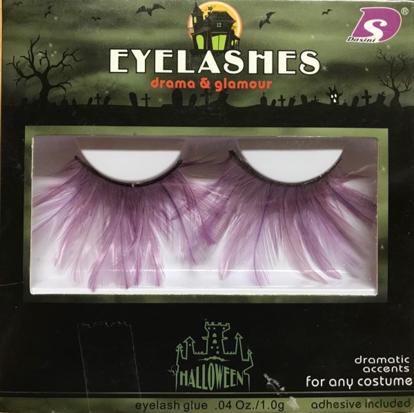 Řasy dlouhé lila