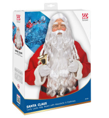 Paruka Santa Claus set s vousy, knírem a obočím (4)
