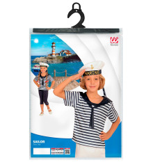 Dětský set námořník tričko a čepička 128 (5-7 let) (4)