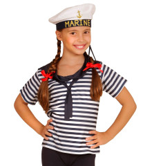 Dětský set námořník tričko a čepička 128 (5-7 let) (6)