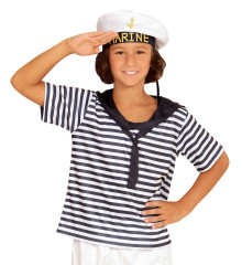 Dětský set námořník tričko a čepička 128 (5-7 let) (7)