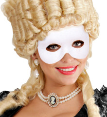 Maska Škraboška Fantom Bílá (5)