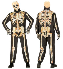 Kostým na halloween kostlivec (bunda, kalhoty, rukavice, maska) (5)