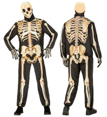 Kostým na halloween kostlivec (bunda, kalhoty, rukavice, maska) (5)