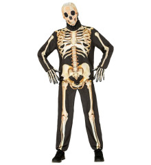 Kostým na halloween kostlivec (bunda, kalhoty, rukavice, maska) (3)