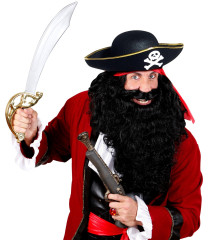 Pirátský klobouk s lebkou pro dospělé (2)