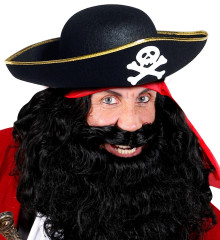 Pirátský klobouk s lebkou pro dospělé