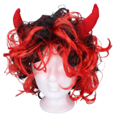 Paruka čertovská s rohy pro děti i dospělé