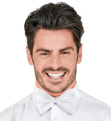 Luxusní motýlek bílý nastavitelný