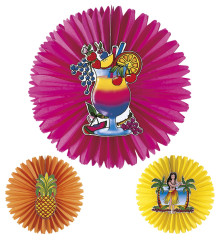 Dekorace Aloha 55cm papírová Pohár