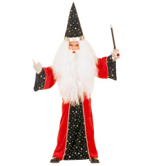 Dětský kostým Čaroděj velikost 158 cm Červený čaroděj