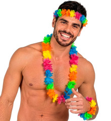 Rozzářený Multicolor Havajský set (7)