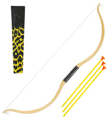Luk Indiánský s šípy v toulci 51 cm