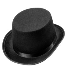 Dětský klobouk cylindr plst černý