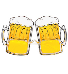 Žertovné brýle pivo – karnevalové party brýle (1)