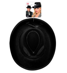 Černý gangster klobouk (3)