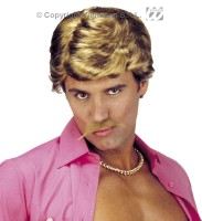 Paruka Casanova s knírkem detail